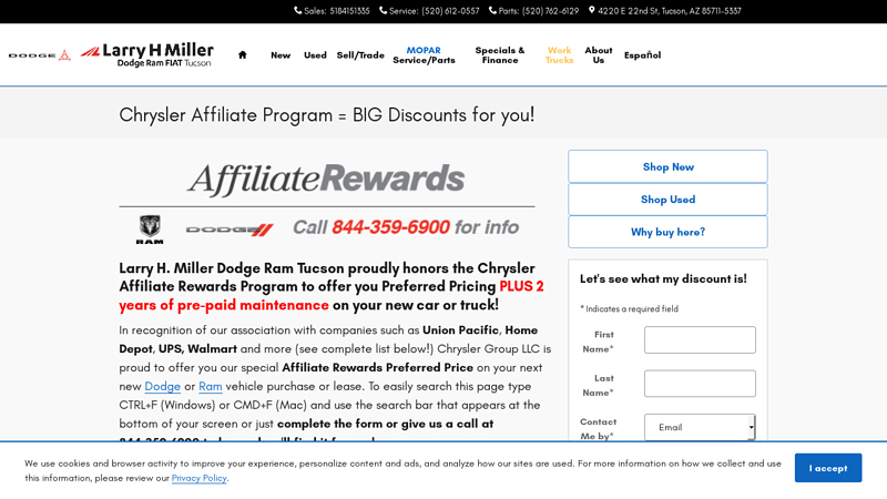 Chrysler Affiliate Program in Tucson autozone auto parts fresno