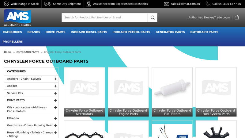 Chrysler Force Outboard Parts chrysler boat motor parts