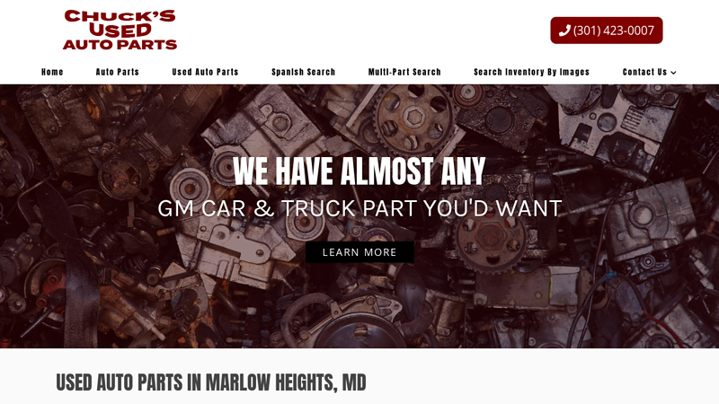 Chuck's Used Auto Parts used car parts store near me