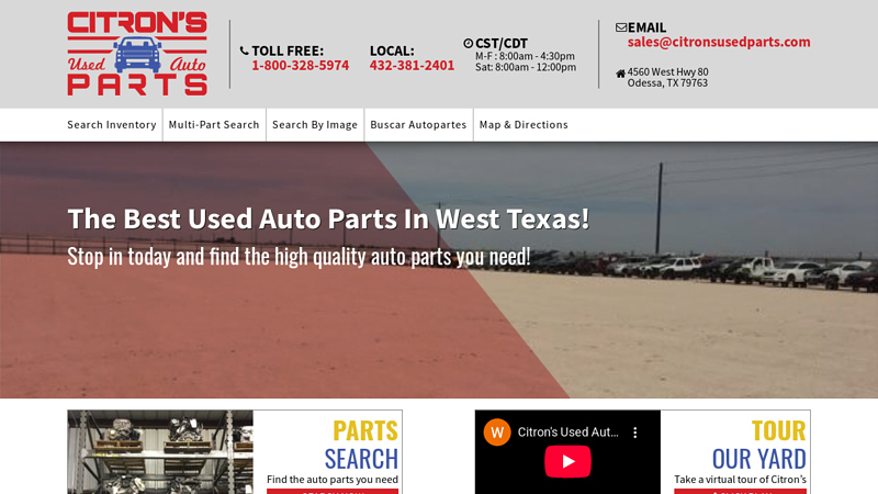 Citron's Used Auto Parts used auto parts lubbock
