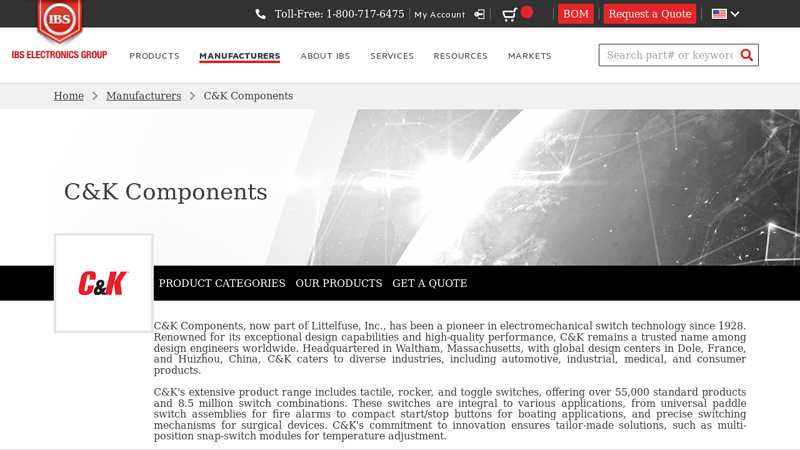 C&K Components Distributor c&k auto parts