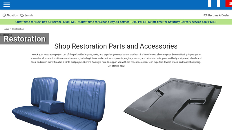 Classic Car & Vintage Car Restoration Parts & Tools summit truck parts