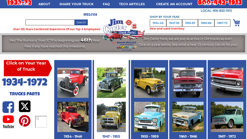 Classic Chevrolet & GMC Parts Supplier 66 chevy truck parts