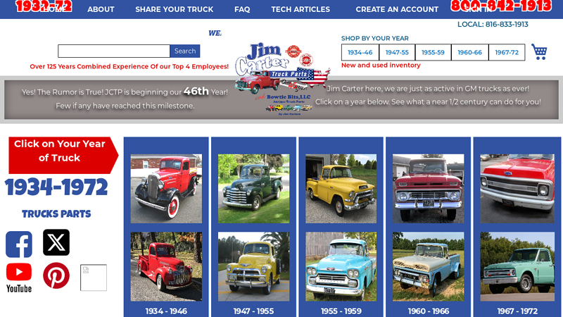 Classic Chevrolet & GMC Parts Supplier antique chevy truck parts