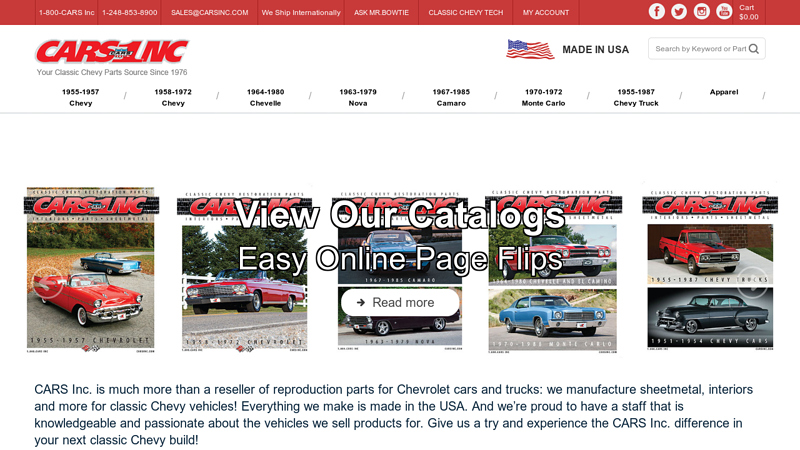 Classic Chevy Restoration Parts parts for old cars catalogs