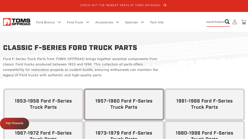 Classic Ford Truck Parts ford truck custom parts