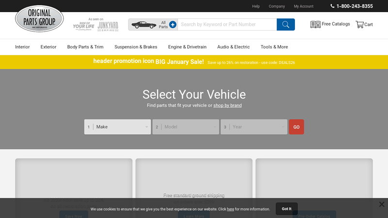 Classic GM Restoration Parts @ OPGI.com car body parts store near me