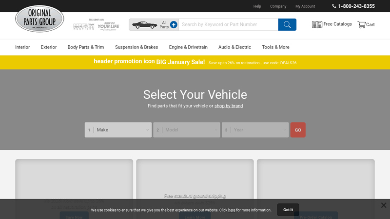 Classic GM Restoration Parts @ OPGI.com general motors parts store