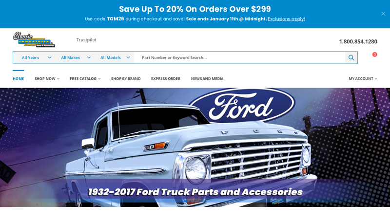 Classic Industries car parts artwork