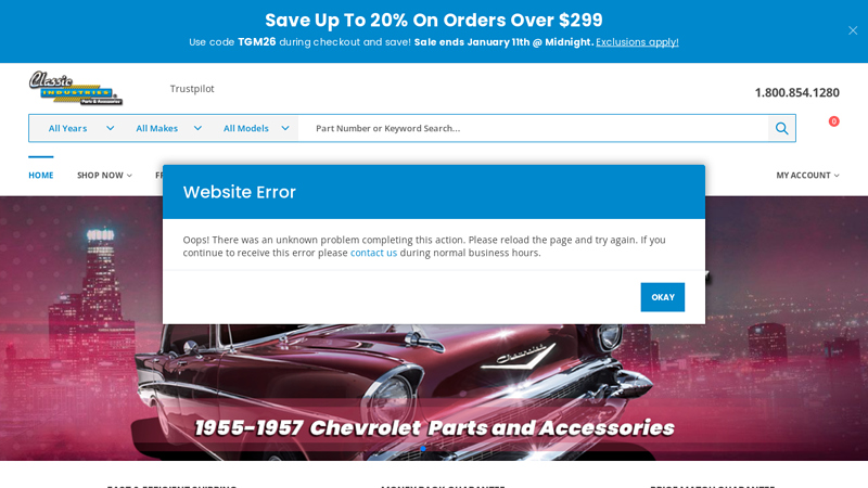 Classic Industries old car auto parts