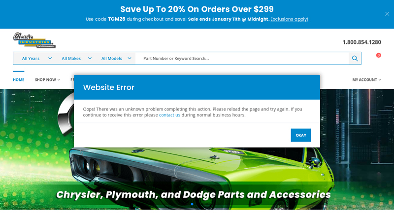 Classic Industries camaro car parts