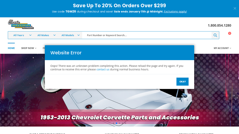 Classic Industries auto parts rebuilders