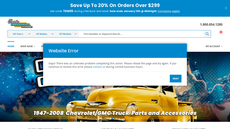 Classic Industries vintage car restoration parts