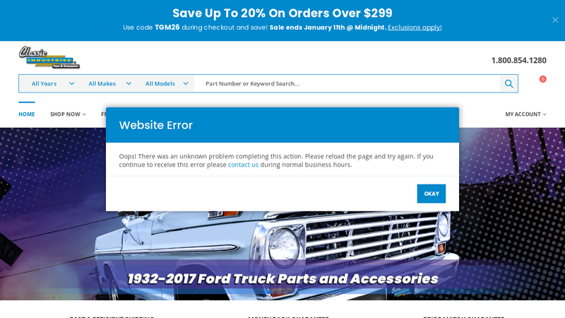 Classic Industries car restoration parts