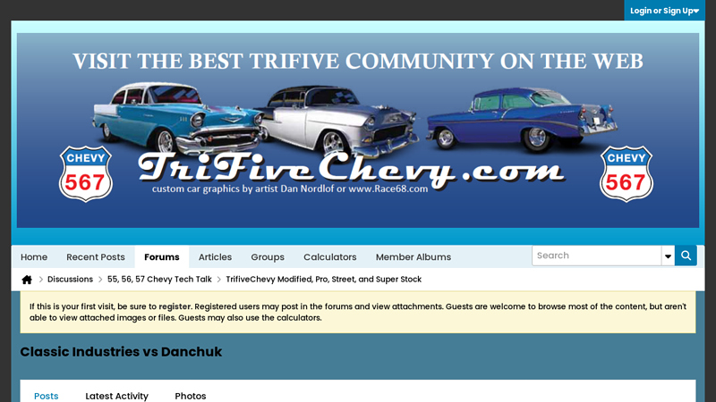 Classic Industries vs Danchuk 55 chevy car parts