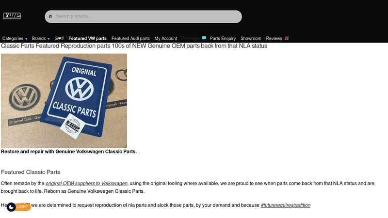 Classic Parts Featured Reproduction parts 100s of NEW Genuine ... mk6 gti car parts