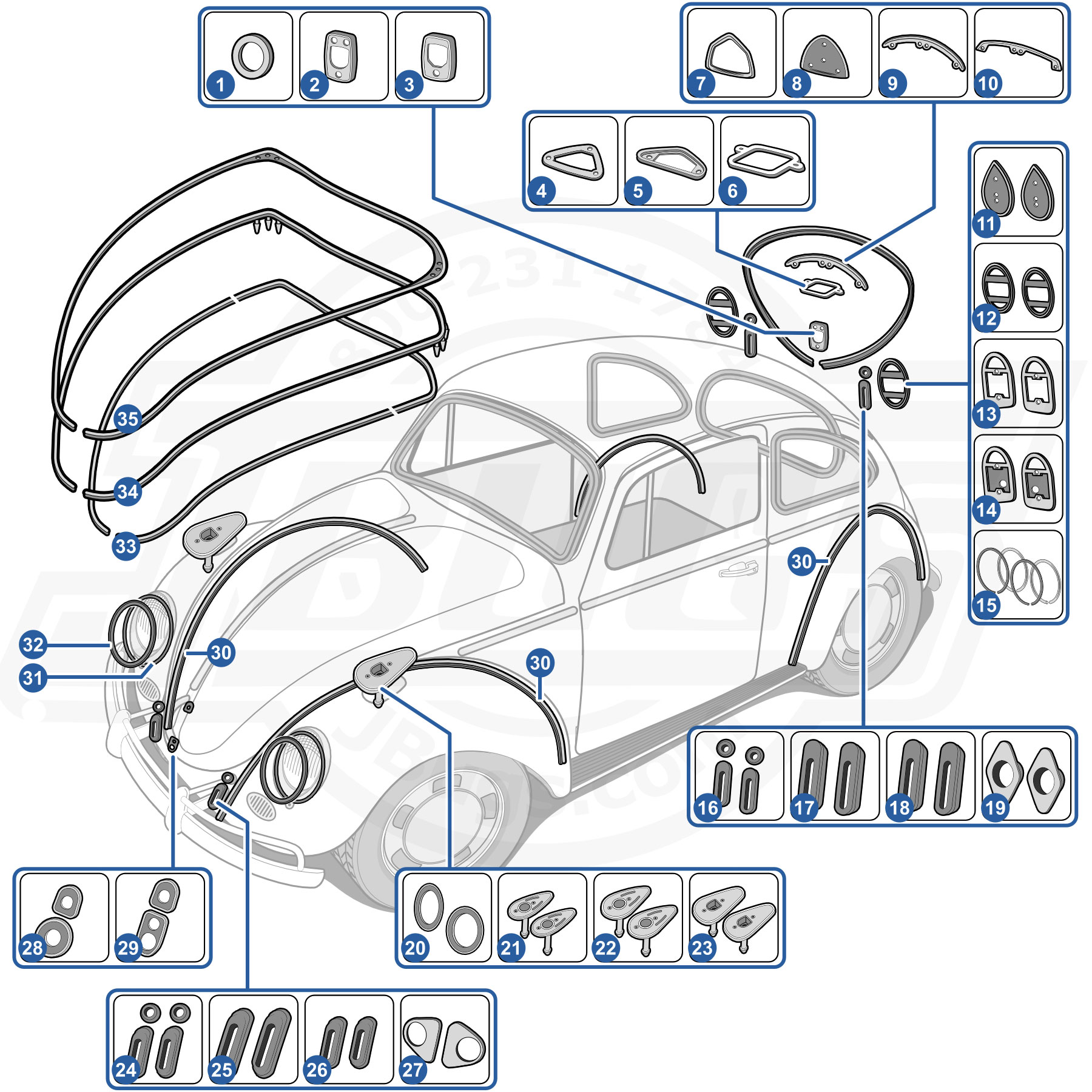 Classic Vw Beetle Car Parts guide