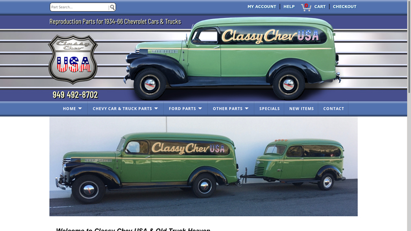 ClassyChevUSA.com 1940 chevy truck parts