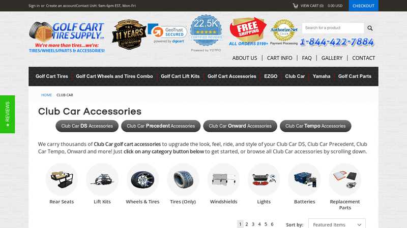 Club Car Accessories & Parts club car oem parts