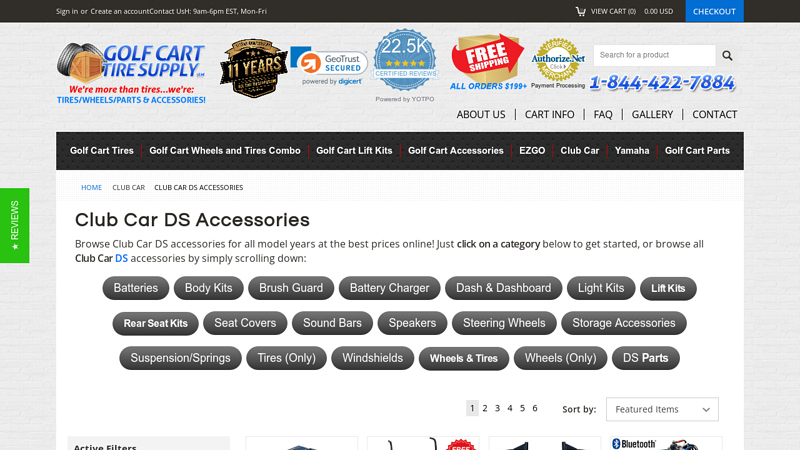 Club Car DS Accessories club car parts catalog