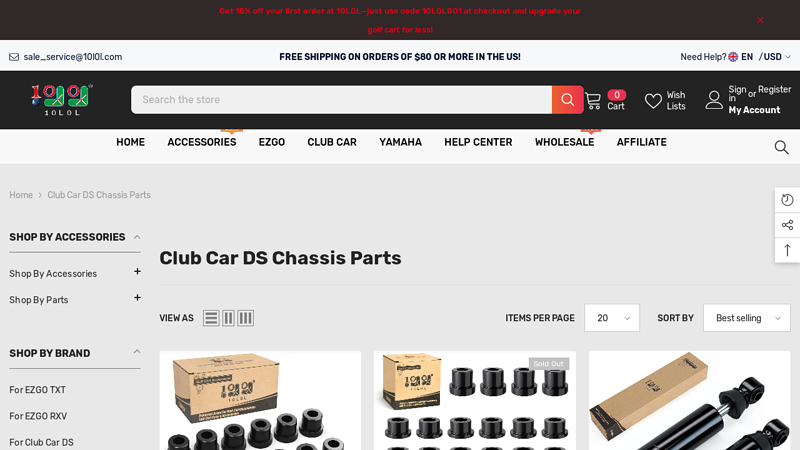Club Car DS Chassis Parts Optimize Your Golf Cart club car front end parts