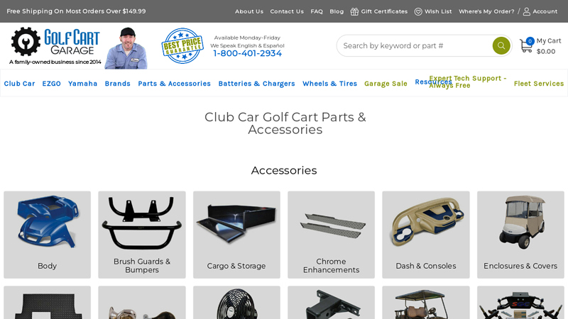Club Car Golf Cart Parts & Accessories club car front end parts