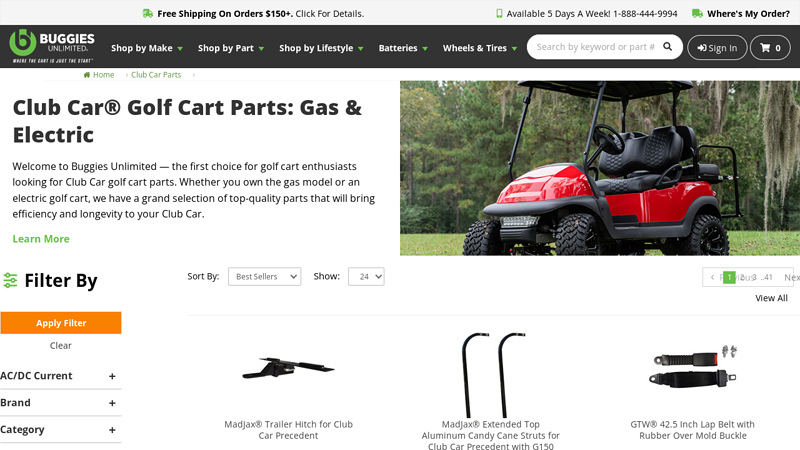 Club Car® Golf Cart Parts: Gas & Electric club car golf cart parts