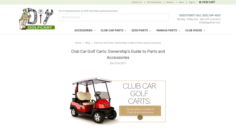 Club Car Golf Carts club car oem parts