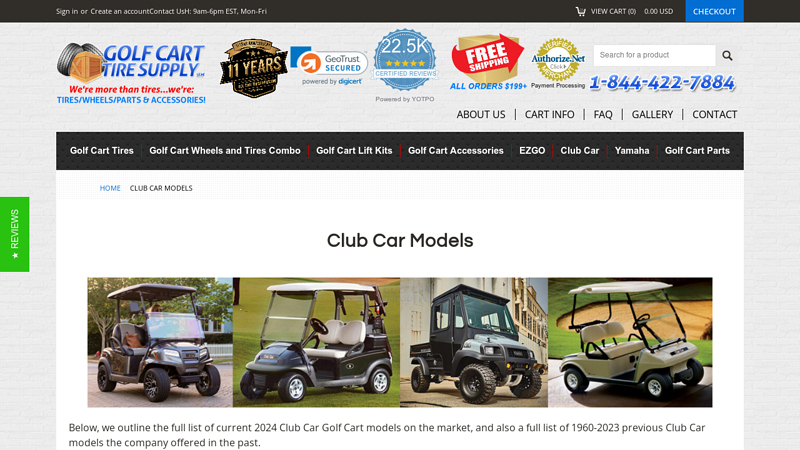 Club Car Models club car front end parts