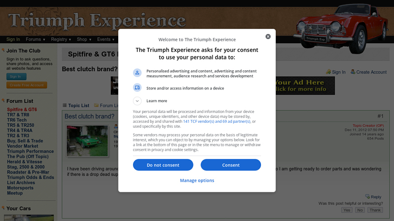 clutch brand? : Spitfire & GT6 Forum triumph spitfire parts car