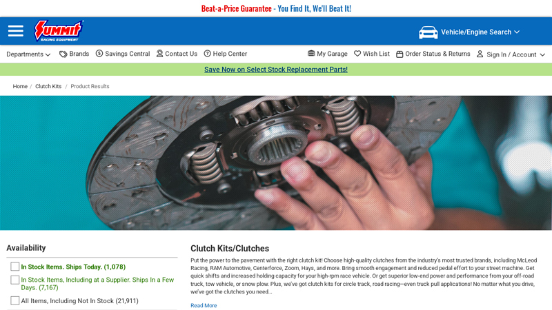 Clutch Kits/Clutches at Summit Racing clutch car part