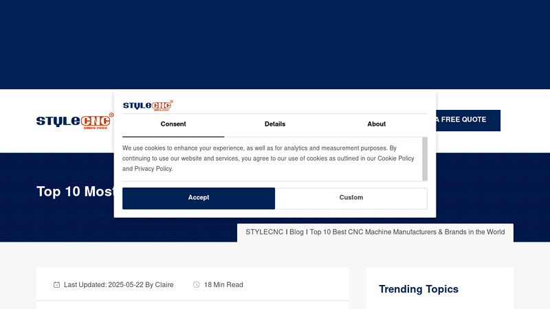 CNC Machine Manufacturers & Brands in the World c and c auto parts