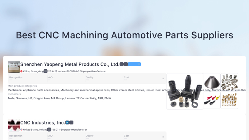 CNC Machining Automotive Parts Suppliers cnc auto parts