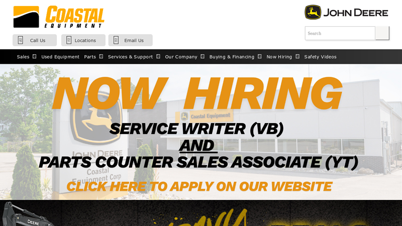 Coastal Equipment Corp. coastline truck parts