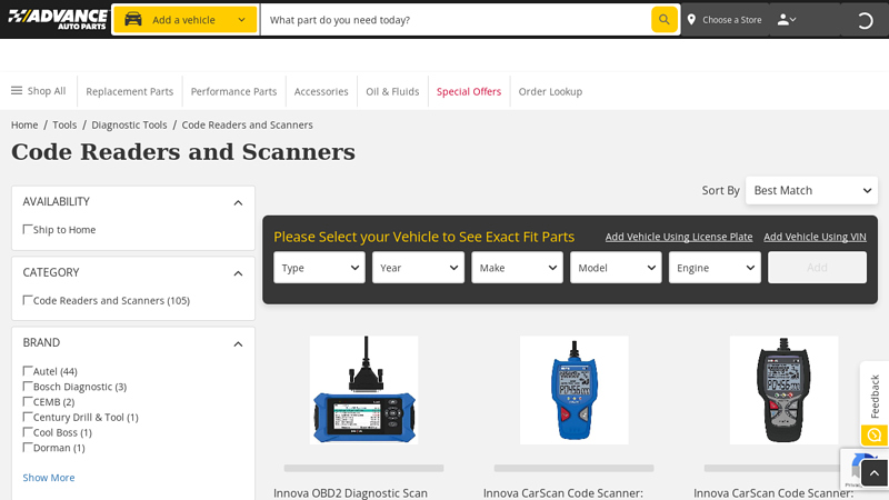 Code Readers and Scanners obd ii scanner advance auto parts