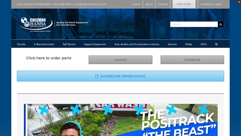 Coleman Hanna Carwash Systems auto car wash parts