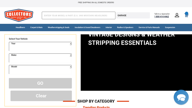 Collectors Auto Supply antique auto parts for sale