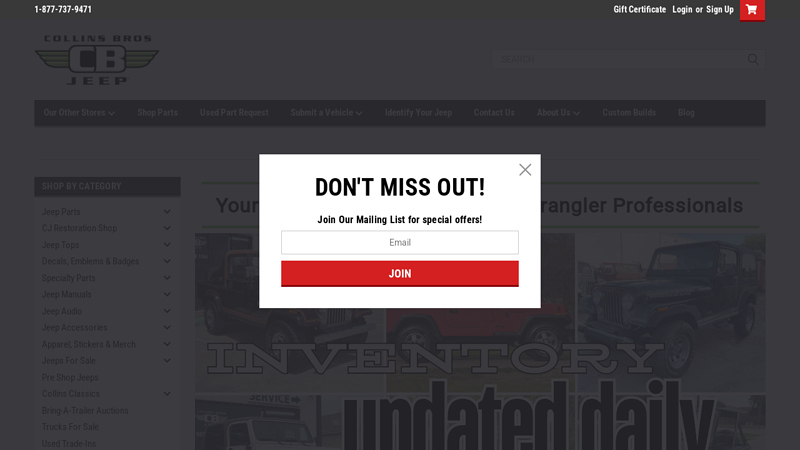 Collins Bros Jeep collins truck parts