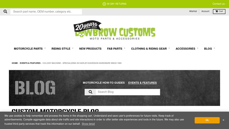 Colony Machine: Harley shovelhead motor parts