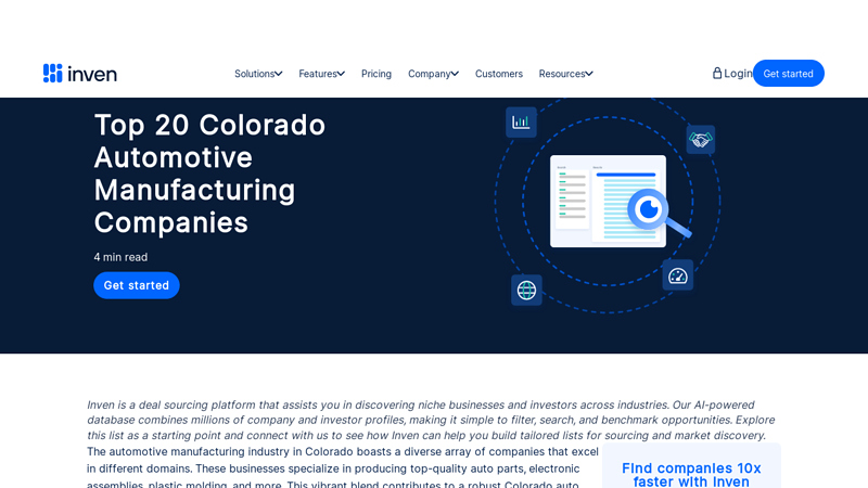 Colorado Automotive Manufacturing Companies auto parts denver denver co