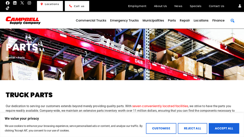 Commercial & Emergency Vehicle Parts in NJ truck parts nj