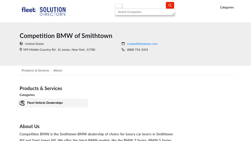 Competition BMW of Smithtown 2026 car parts for sale smithtown ny