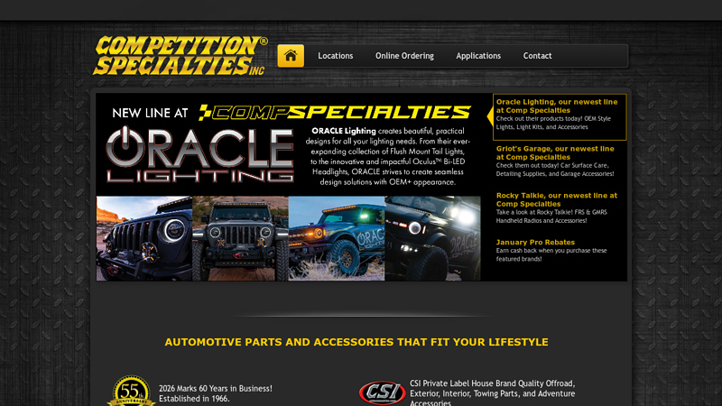 Competition Specialties, Inc compton auto parts