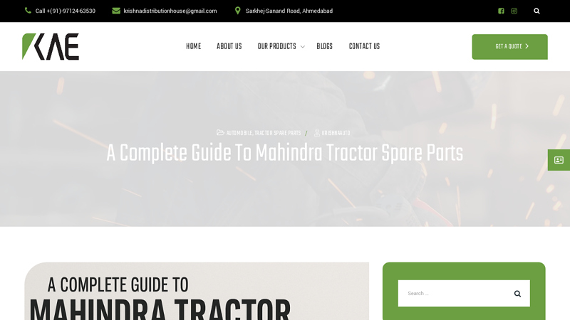 Complete Guide to Mahindra Tractor Spare Parts mahindra tractors parts