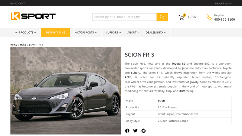 Complete Guide to Scion FR frs car parts