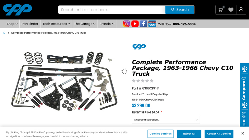 Complete Performance Package, 1963 66 chevy truck parts