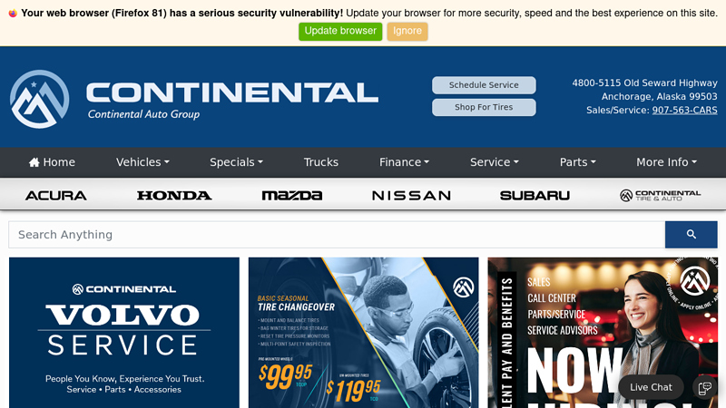 Continental Auto Group car parts anchorage