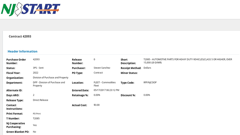 Contract 42093 jc auto and truck parts