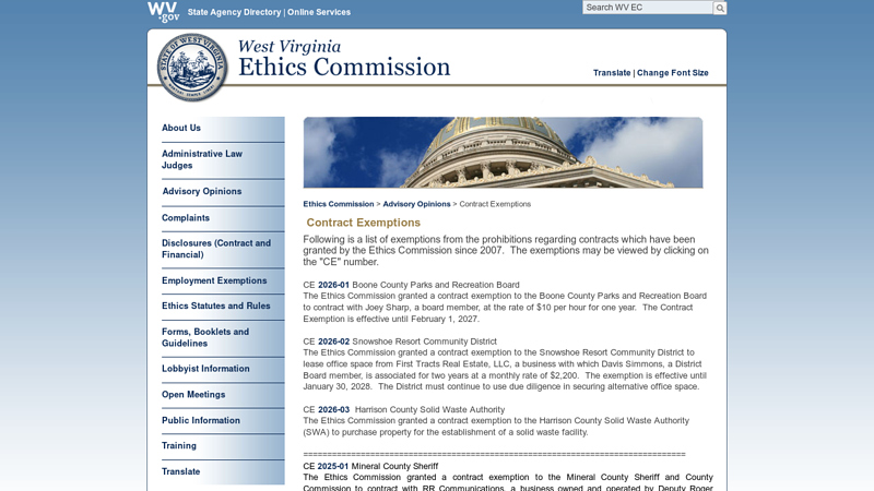 Contract Exemptions dennis auto parts bridgeport