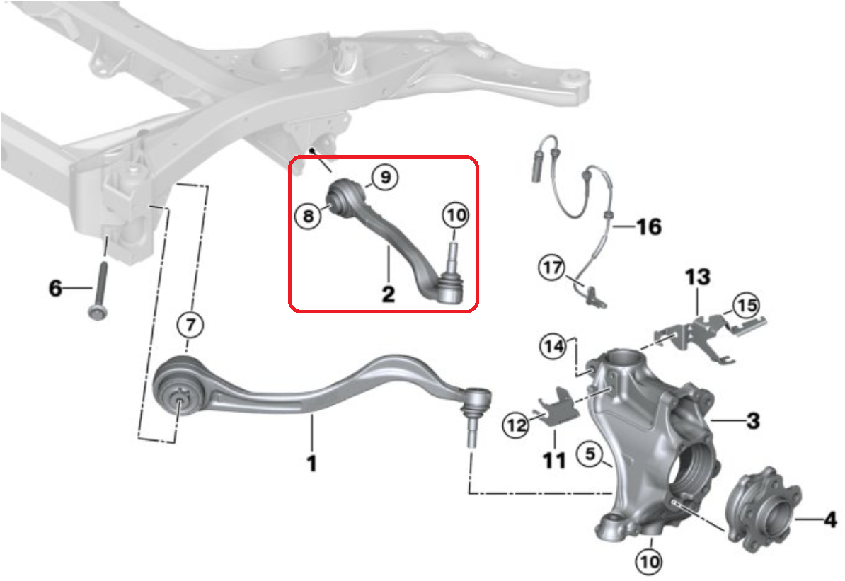 Control Arm Mk5 Supra Toyota Parts guide
